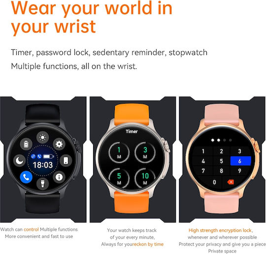 Aoke K58 Smartwatch (Black) view 6