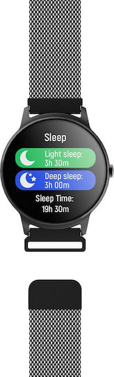 Forever Forevive 2 SB-330 Smartwatch with Heart Rate Monitor (Black) view 8