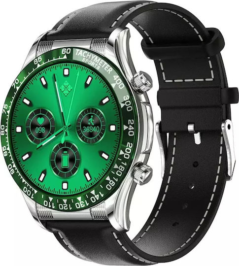 Nubi E18 PRO Smartwatch with Heart Rate Monitor (Black / Green) view 2