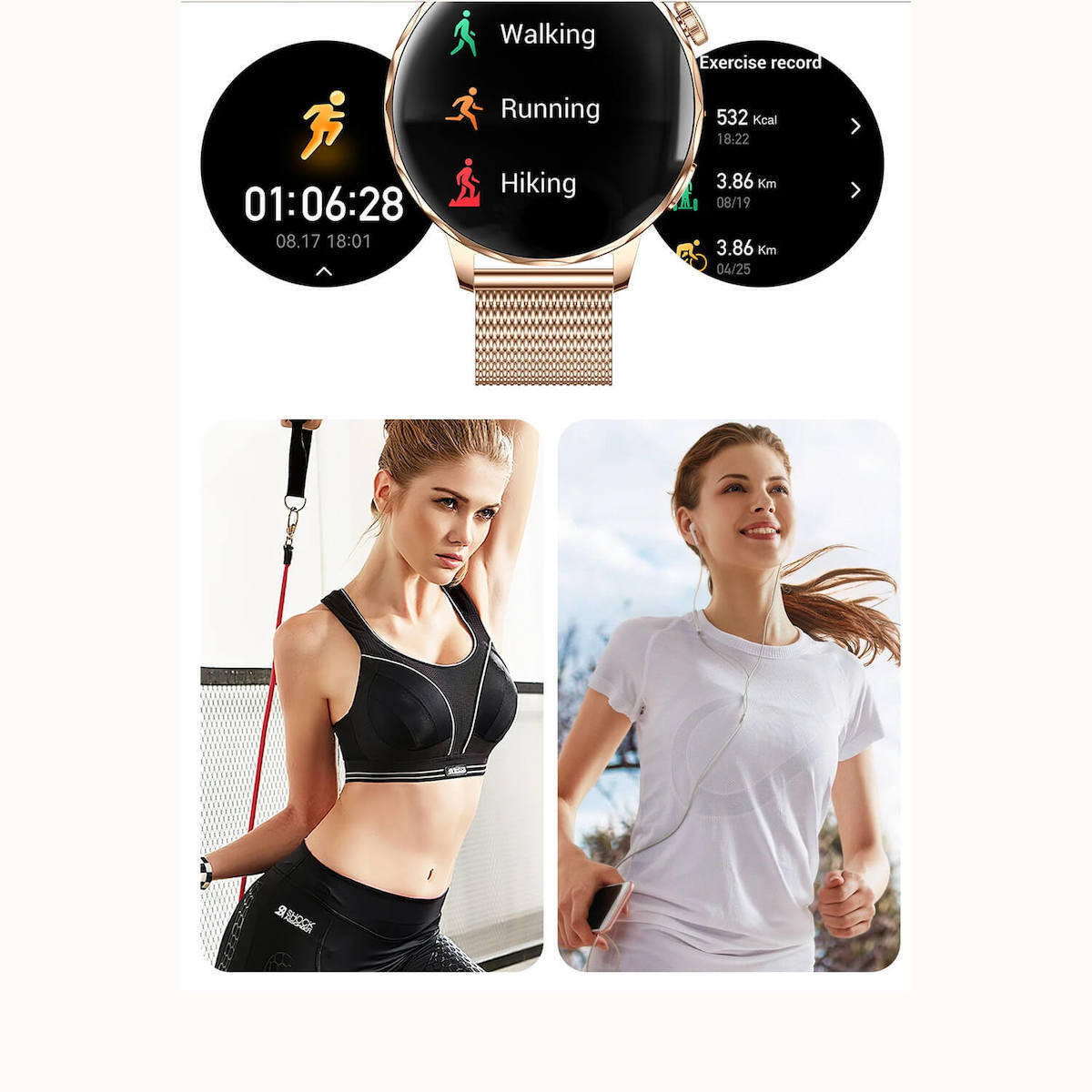 Smartwatch Microwear I220 Silver Steel view 5