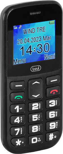 Trevi Max 20 Dual SIM Mobile with Large Buttons (English Menu) Black view 3
