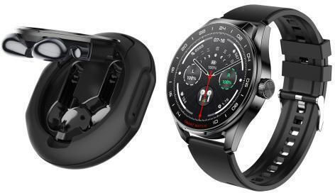 Smartwatch D9 1.46 Inch 2 In 1 Bluetooth Earphone Smart Watch Support Bluetooth Call Nfc Heart Rate Black