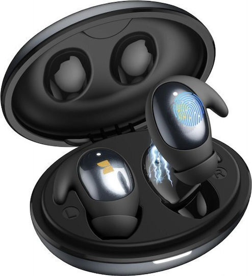 Monster Sleep Ear100 In-ear Bluetooth Handsfree Headphones with Sweat Resistance and Charging Case Black