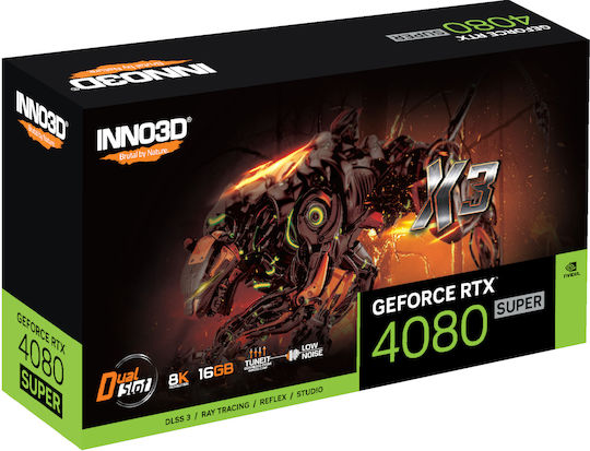 Inno 3D GeForce RTX 4080 Super 16GB GDDR6X X3 Graphics Card view 3