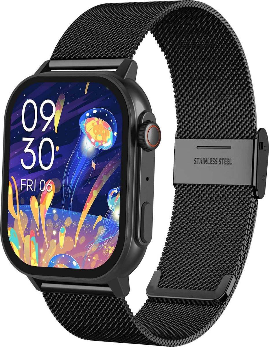 Gravity GT15 40mm Smartwatch with Heart Rate Monitor Black Ansicht 2