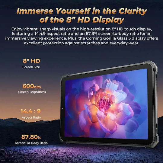 Oukitel RT3 Pro 4G 8Inches Tablet (4GB/128GB) Black view 8