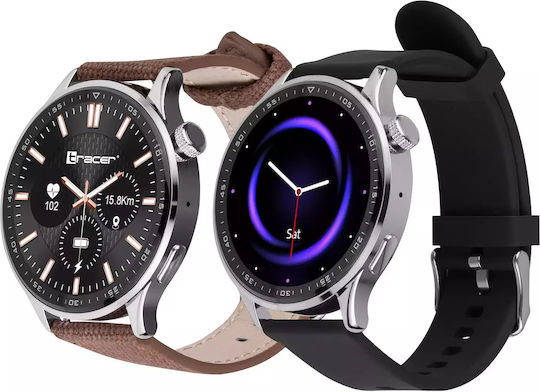 Tracer SMW9 X-Tro 47mm Smartwatch with Heart Rate Monitor (Silver) view 8
