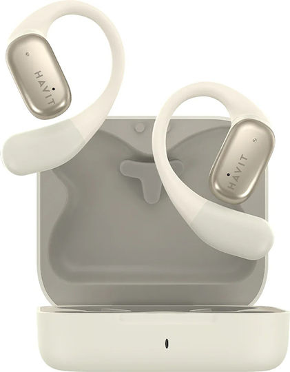 Havit OWS902 Open Ear Bluetooth Handsfree Earphones with Sweat Resistance and Charging Case Gray