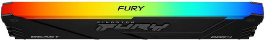 Kingston Fury Beast RGB DDR4 with Module 1x8GB and Speed 3600 for Desktop KF436C17BB2A/8 view 4