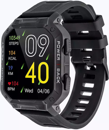 Watchmark Outdoor Ultra Smartwatch with Heart Rate Monitor (Black) view 7