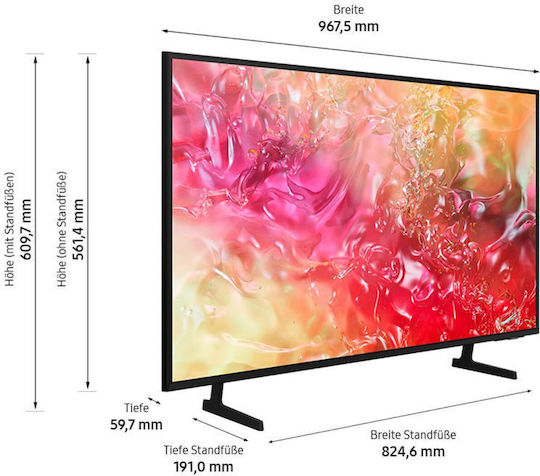 Samsung Smart Television 43" 4K UHD LED GU43DU7199UXZG HDR (2024) view 6