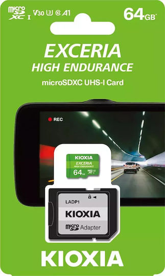 Kioxia Exceria High Endurance microSDHC 64GB Class 10 U1 V30 A1 UHS-I view 2