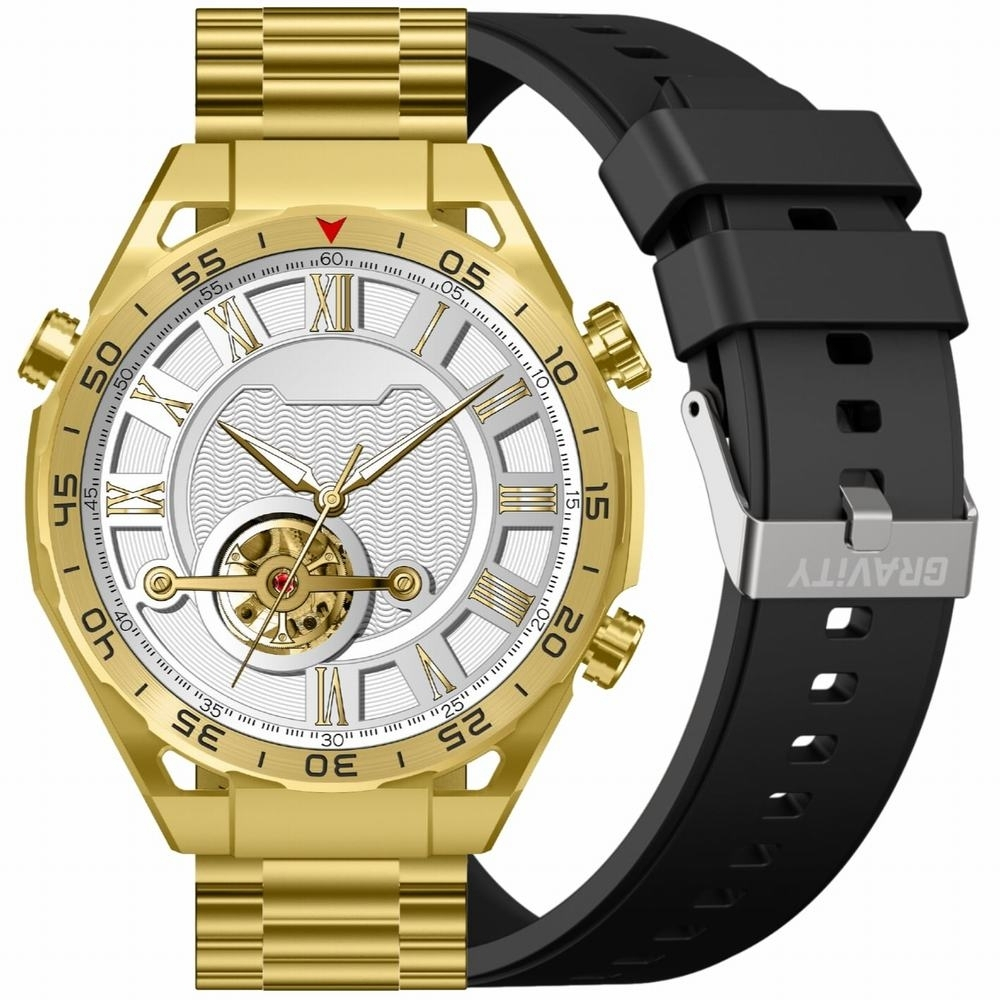 Gravity GT13-2 Smartwatch with Heart Rate Monitor Gold