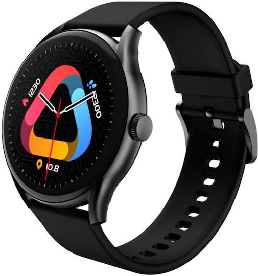 QCY GT S8 Smartwatch with Heart Rate Monitor (Black) view 1
