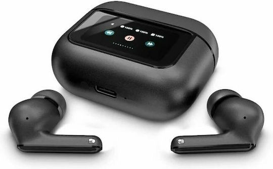 Energy Sistem Display ANC In-ear Bluetooth Handsfree Earphones with Charging Case Graphite view 2