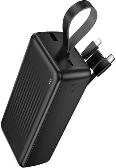 Borofone BJ79B Power Bank 30000mAh with USB-A Port and USB-C Port Black view 1