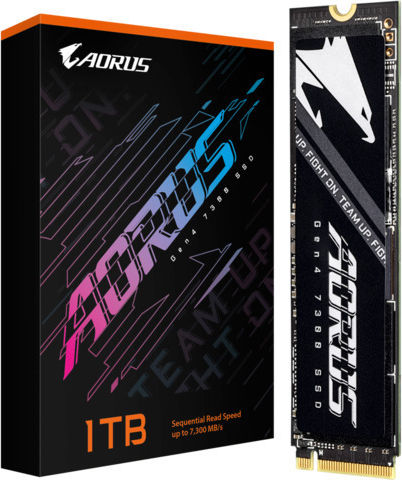 Gigabyte AORUS Gen4 7300 SSD 1TB M.2 Type with PCI Express 4.0 Connection PS5 Compatible AG4731TB N view 4