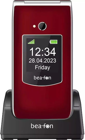 Bea-fon SL605 Dual SIM Mobile with Large Buttons Red view 3