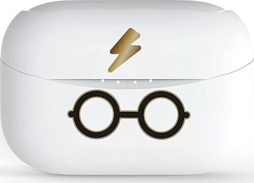 OTL Harry Potter In-ear Bluetooth Handsfree Earphones with Charging Case White view 5