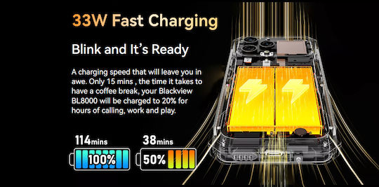 BlackView BL8000 5G Dual SIM (12GB/512GB) Resistant Smartphone Orbit Grey view 9