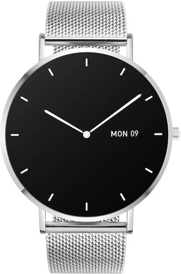 Garett Verona 50mm Smartwatch with Heart Rate Monitor (Silver) view 2