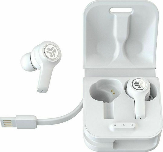 Jlab JBuds Air Executive Bluetooth Handsfree Earphones with Charging Case White view 1