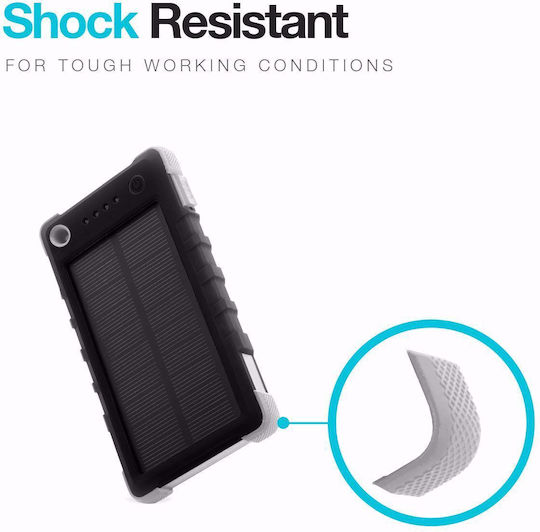 MyMe Solar Power Bank 4400mAh with USB-A Port Black vue 5