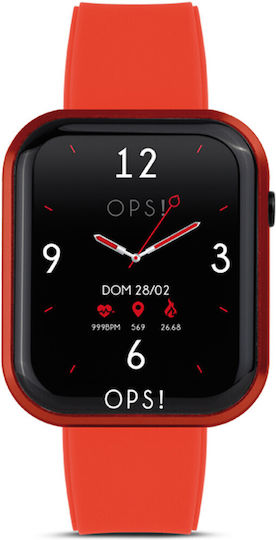 OPS! Objects Call Smartwatch with Heart Rate Monitor (Red) view 1