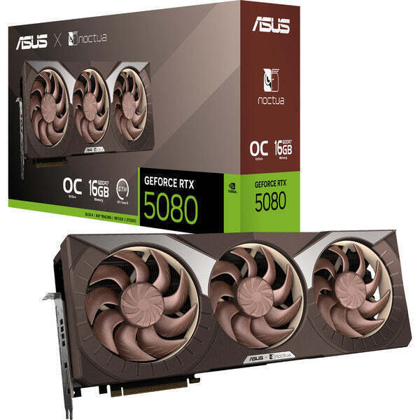 Asus GeForce RTX 5080 16GB GDDR7 Noctua OC Graphics Card 90YV0M32-M0NA00 view 1