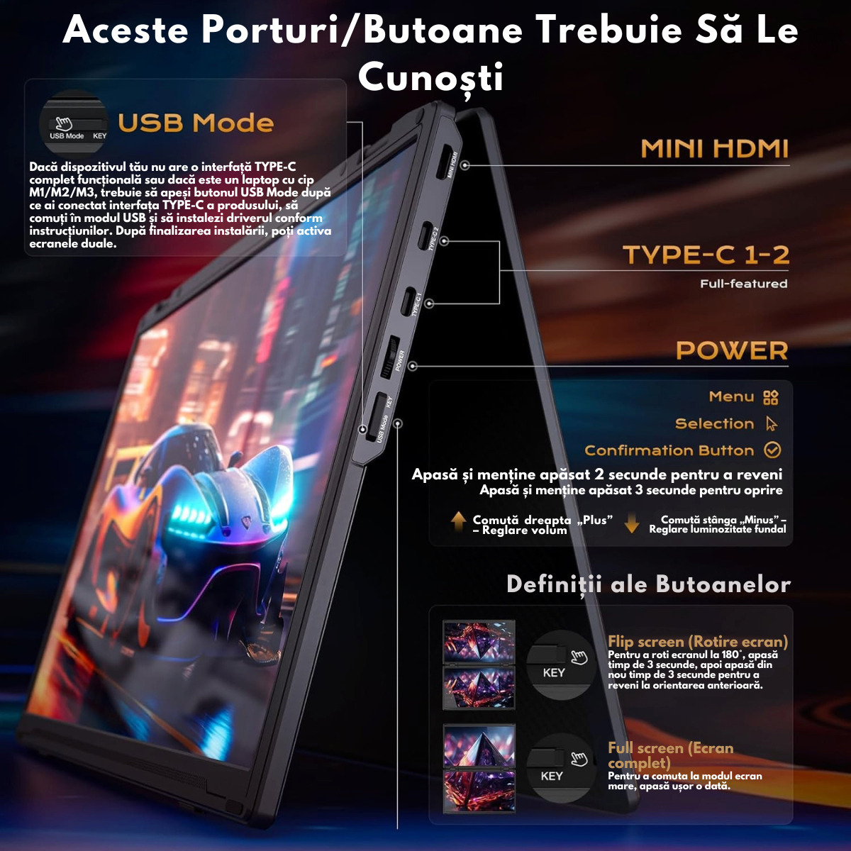 Qova Arzopa Z1 FC Dual IPS Portable Monitor 15.6" FHD 1920x1080 view 4