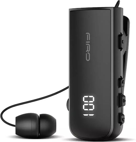 Firo H16J In-ear Bluetooth Handsfree Earphone Lapel with Sweat Resistance Black