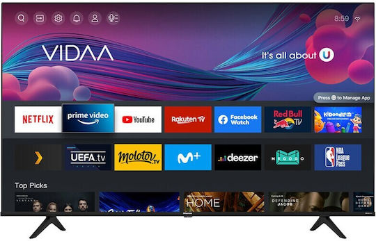 Hisense Smart Television 55" 4K UHD LED 55A6BG HDR (2021) view 3
