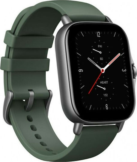 Amazfit GTS 2e Aluminium 43mm Waterproof Smartwatch with Heart Rate Monitor (Moss Green) vue 2
