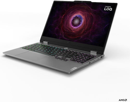 Lenovo LOQ 15AHP9 15.6" IPS FHD 144Hz (Ryzen 5-8645HS/16GB/512GB SSD/GeForce RTX 4060/W11 Home) Luna Grey (US Keyboard) view 2