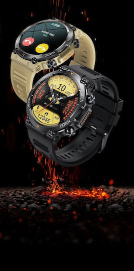 Gravity GT7-1 Pro 47mm Smartwatch with Heart Rate Monitor (Multicolour) vue 3