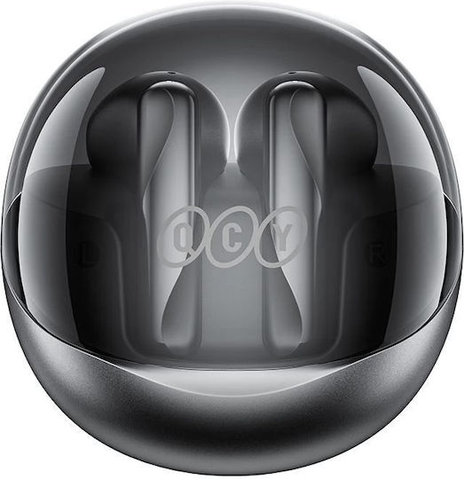 QCY Ailypods Clear In-ear Bluetooth Handsfree Earphones with Charging Case Black vue 3