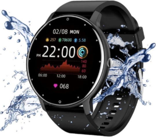 GF03 UltraSLIM 46mm Smartwatch with Heart Rate Monitor (Black) view 5