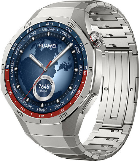 Huawei Watch GT 5 Pro Titanium 46mm Waterproof with Heart Rate Monitor (Titanium) view 2