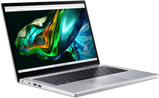 Acer Aspire 3 Spin A3SP14-31PT-38YA 14" IPS FHD+ Touchscreen (i3-N305/8GB/256GB SSD/W11 S) Silver (US Keyboard) view 6