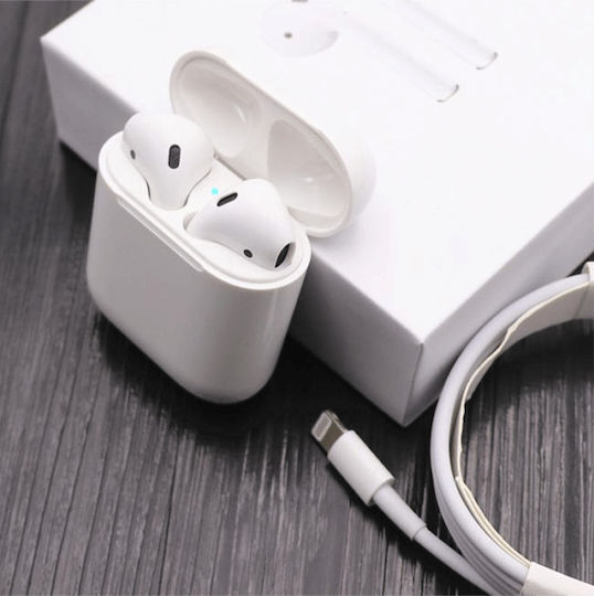 i30 Earbud Bluetooth Handsfree Earphones with Charging Case White view 3
