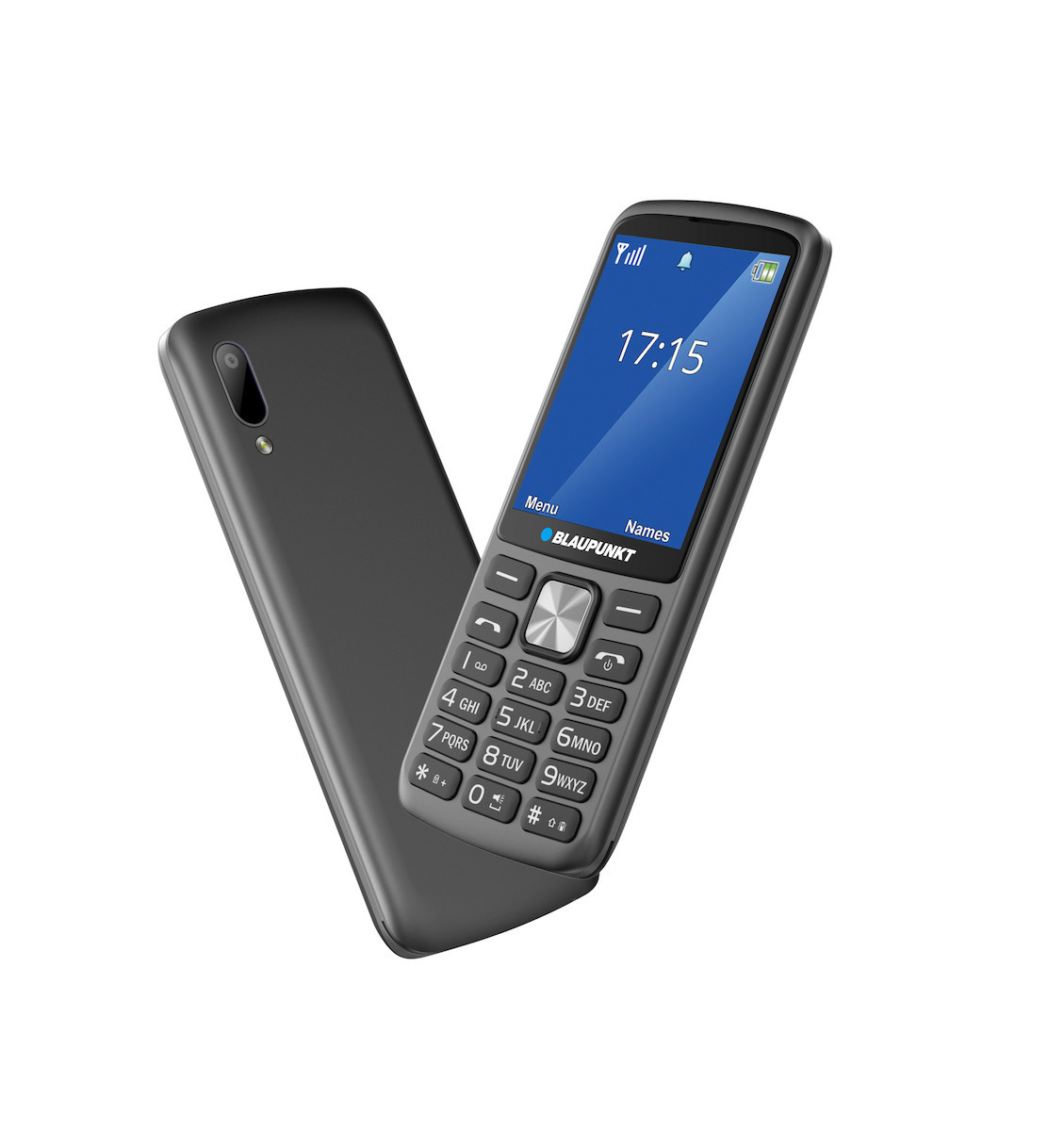 Blaupunkt V25 Single SIM Mobile Phone with Buttons Gray