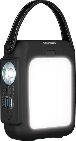 Sandberg Hand Crank Power Bank 20000mAh 20W with 2 USB-A Ports and 2 USB-C Ports Power Delivery Black