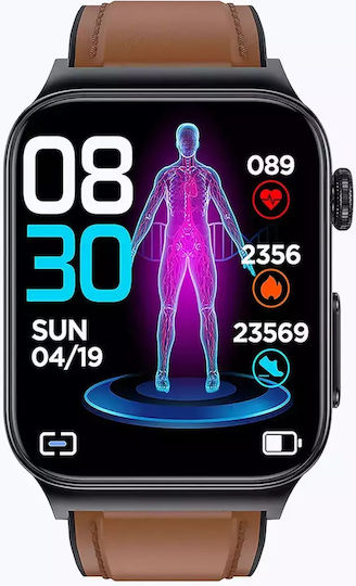 Watchmark Cardio One Smartwatch with Heart Rate Monitor (Brown) view 6