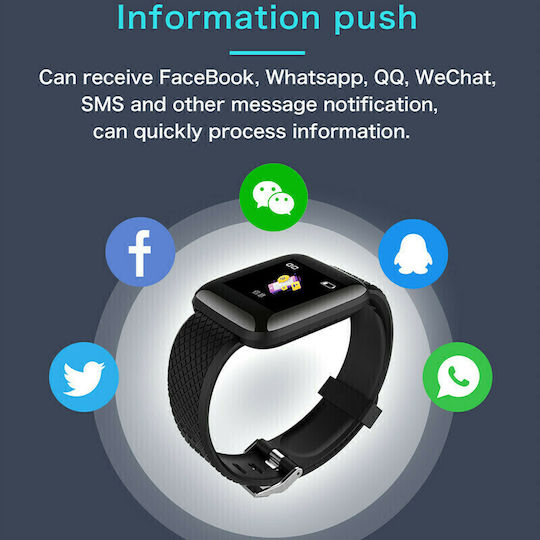 ACP D13 54mm Smartwatch with Heart Rate Monitor (Black) view 2