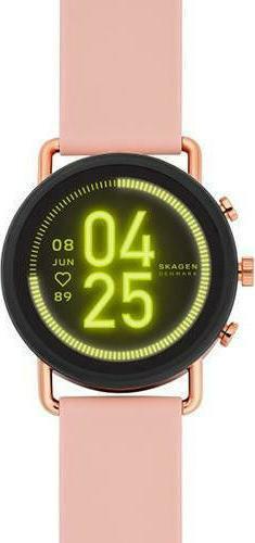 Skagen Falster 3 42mm Smartwatch with Heart Rate Monitor (Pink) view 1