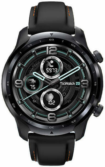 Ticwatch Pro 3 4G LTE Stainless Steel 48mm Waterproof Smartwatch with Heart Rate Monitor (Shadow Black)