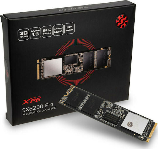 Adata XPG SX8200 Pro SSD 512GB M.2 Type with PCI Express 3.0 Connection ASX8200PNP-512GT-C view 6