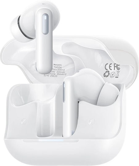 Yesido TWS34 In-ear Bluetooth Handsfree Earphones with Charging Case White view 1