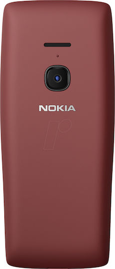 Nokia 8210 Dual SIM (480MB/128MB) Mobile with Buttons Red view 4