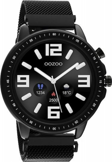 Oozoo Q00309 45mm Smartwatch with Heart Rate Monitor (Black) view 5